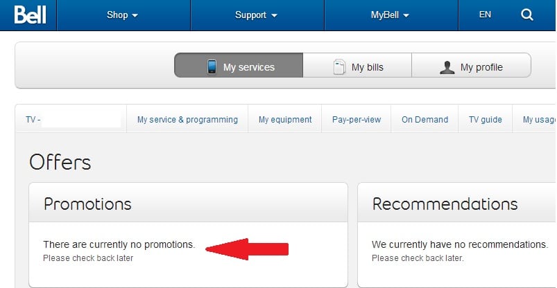 Bell: No Promo