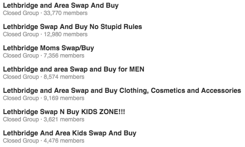Facebook Swap and Buy