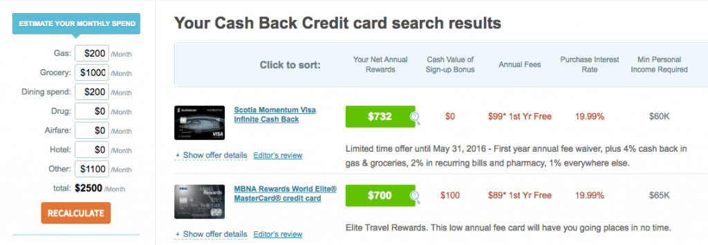 Greedy Rates cash back