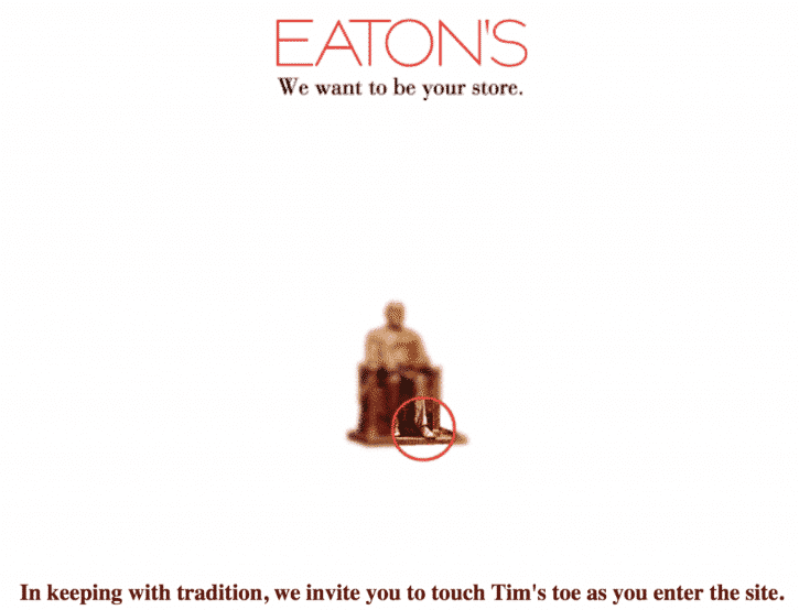 Eaton's website 1996