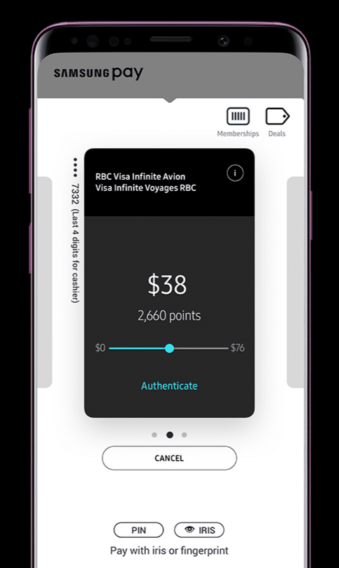 Pay with Points Samsung Pay