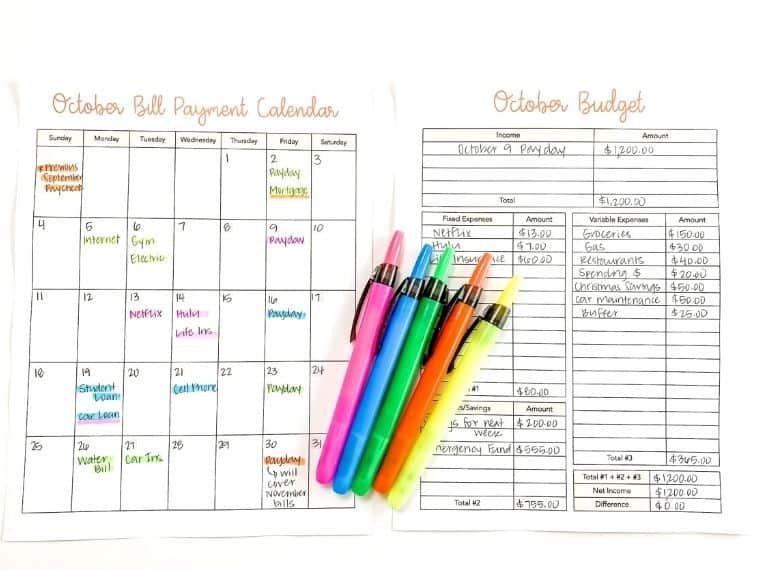 How to budget on a weekly income