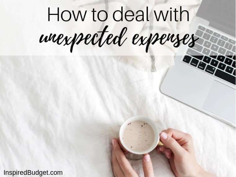 How to deal with unexpected expenses by InspiredBudget.com