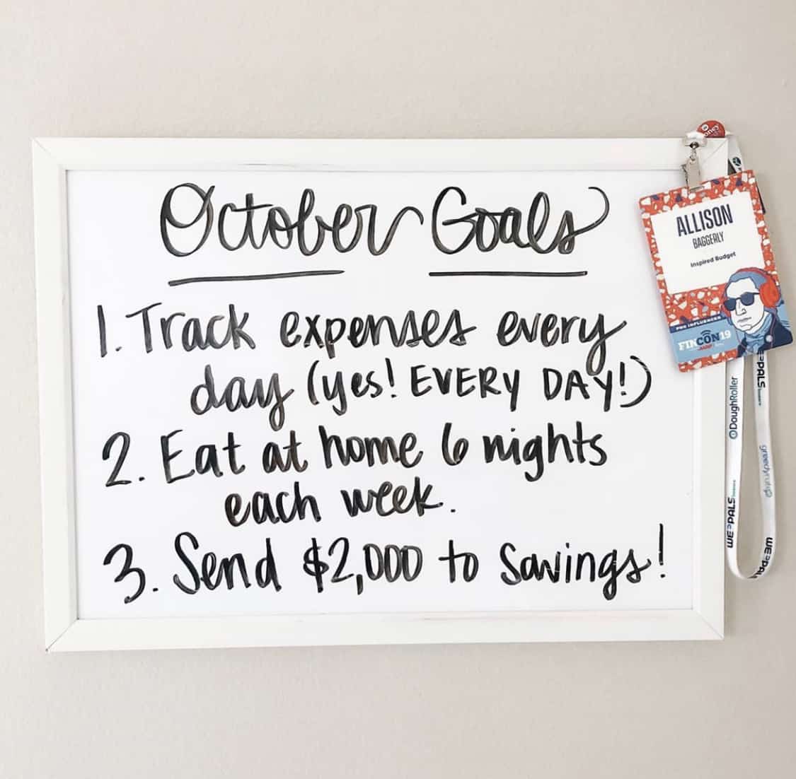 How to set smaller monthly goals to help you reach the big money and financial goals that you want to achieve!