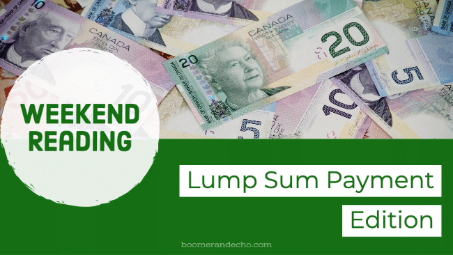 Monday Reading: Lump Sum Payment Edition