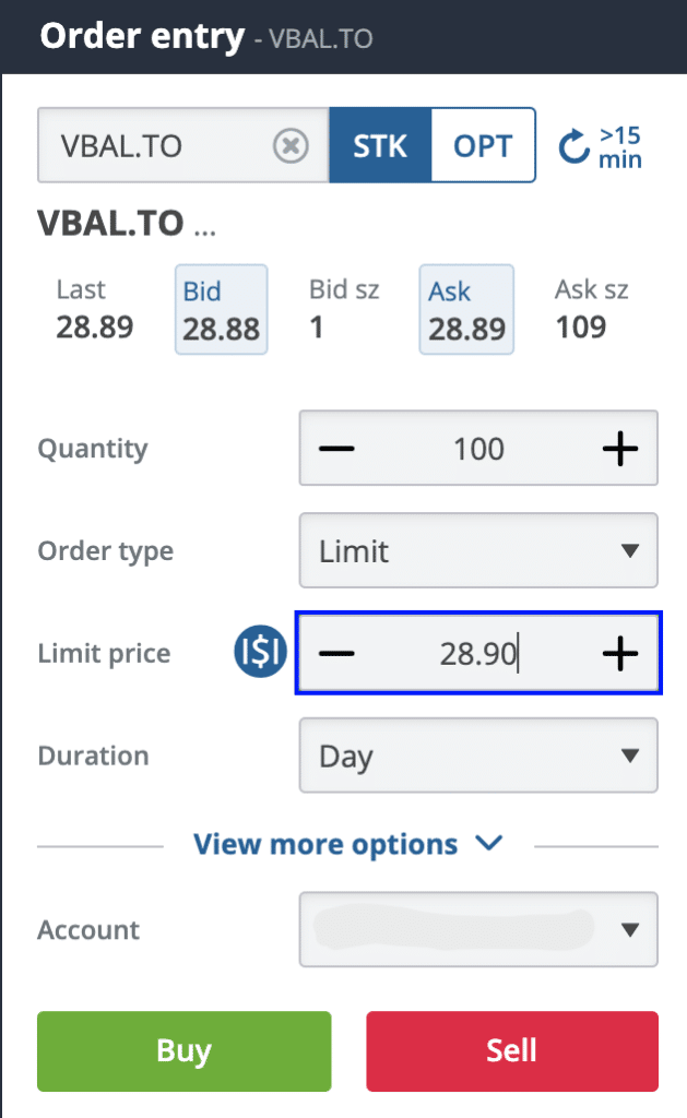 How to execute a trade with Questrade
