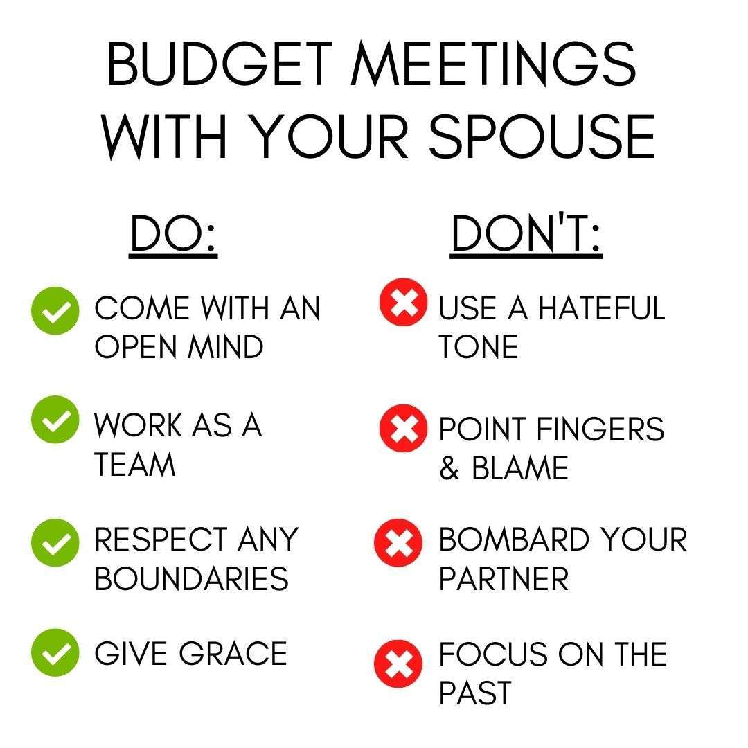 Budget Meetings Do and Don't