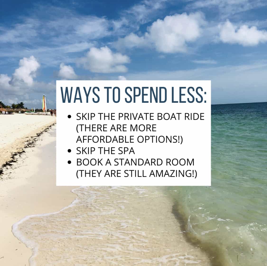 tips on spending less beach background