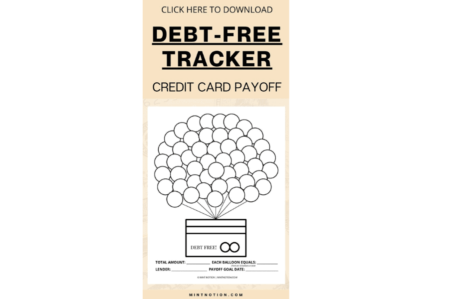 Credit Card Payoff Printable