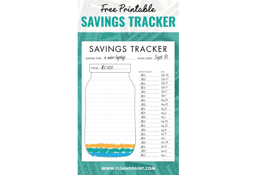 Free Savings Tracker