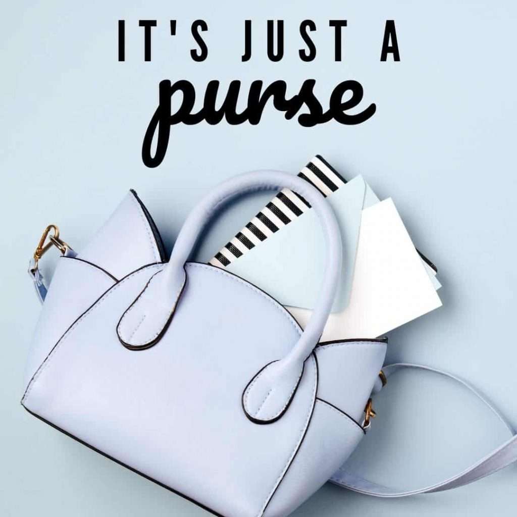 blue purse