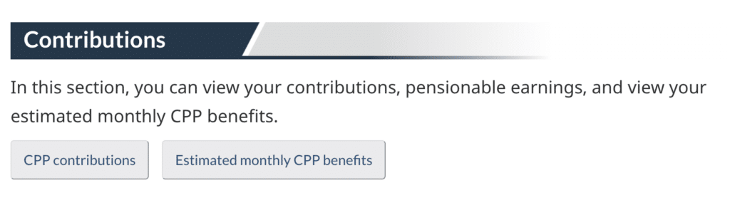 CPP Contributions
