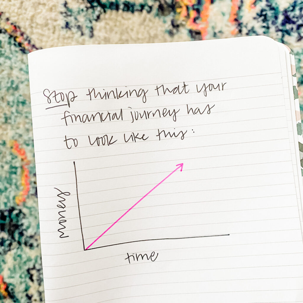 Stop thinking your financial journey will be a straight line.
