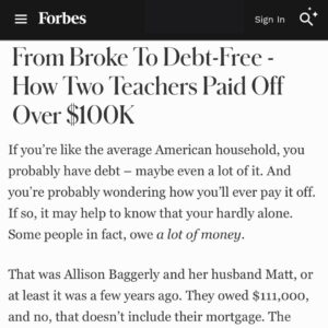 Forbes Allison Baggerly feature