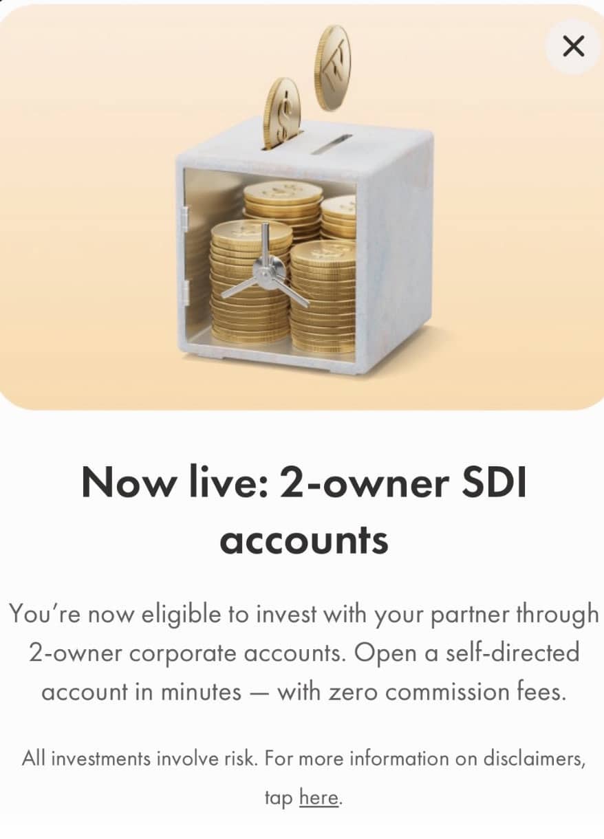 Wealthsimple self-directed corporate account